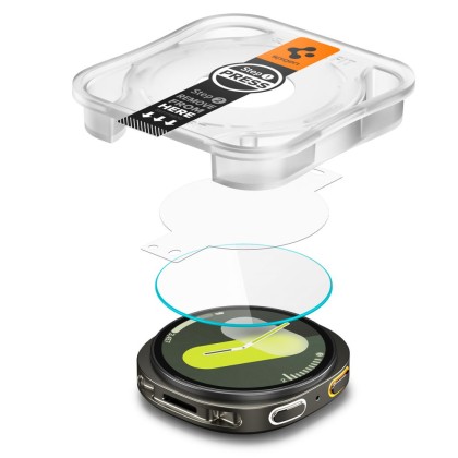SZKŁO HARTOWANE SPIGEN GLAS.TR ”EZ-FIT” 2-PACK GALAXY WATCH 8 (44 MM) CLEAR