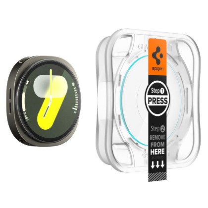 SZKŁO HARTOWANE SPIGEN GLAS.TR ”EZ-FIT” 2-PACK GALAXY WATCH 8 (44 MM) CLEAR