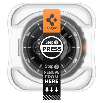 SZKŁO HARTOWANE SPIGEN GLAS.TR ”EZ-FIT” 2-PACK GALAXY WATCH 8 CLASSIC (46 MM) CLEAR