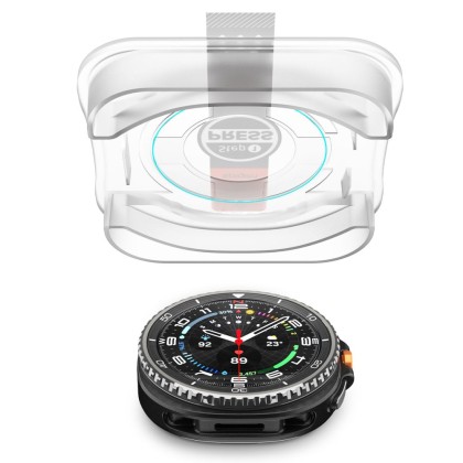 SZKŁO HARTOWANE SPIGEN GLAS.TR ”EZ-FIT” 2-PACK GALAXY WATCH 8 CLASSIC (46 MM) CLEAR