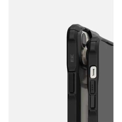 Удароустойчив твърд кейс за iPhone 14 от Ringke Fusion X - Черен