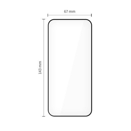 2 броя стъклени протектори за дисплей на iPhone 12 / 12 Pro от Tech-Protect Quick Set+ - Black