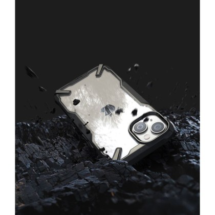 Удароустойчив твърд кейс за iPhone 14 от Ringke Fusion X - Черен