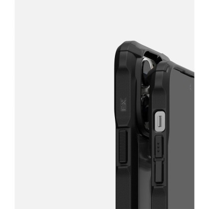 Удароустойчив твърд кейс за iPhone 14 Pro от Ringke Fusion X - Черен