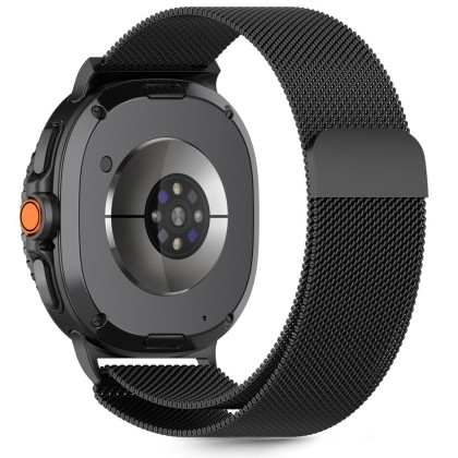 Стоманена верижка за часовник Samsung Galaxy Watch 8 (40/44mm) / 8 Classic (46mm) от Tech-Protect MilaneseBand - Black