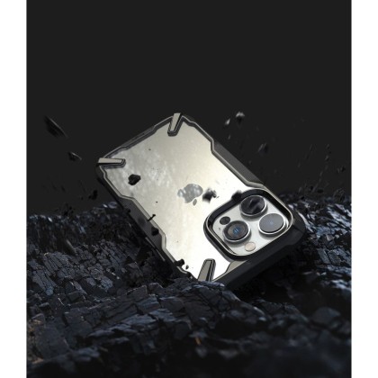 Удароустойчив твърд кейс за iPhone 14 Pro Max от Ringke Fusion X - Черен