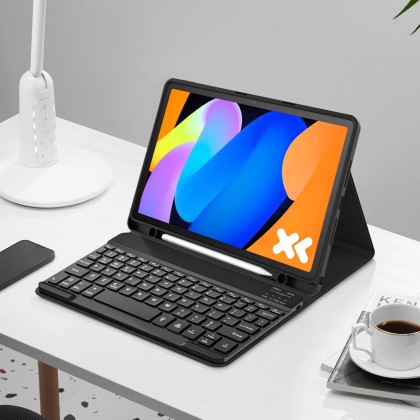 Калъф с блутут клавиатура за Lenovo Idea Tab 11.0 TB-336 от Tech-Protect SC Pen - Black