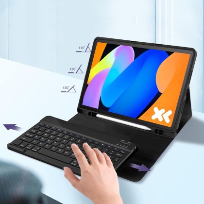 Калъф с блутут клавиатура за Lenovo Idea Tab 11.0 TB-336 от Tech-Protect SC Pen - Black