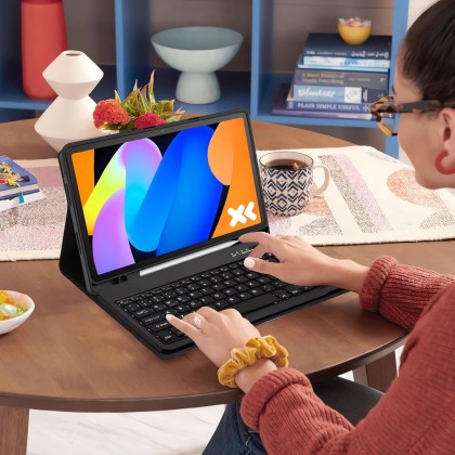 Калъф с блутут клавиатура за Lenovo Idea Tab 11.0 TB-336 от Tech-Protect SC Pen - Black