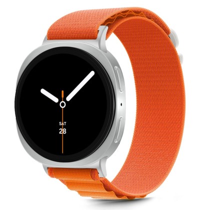 Текстилна каишка за Samsung Galaxy Watch 8 / Classic (40 / 44 / 46 mm) от Tech-Protect Nylon Pro - Orange