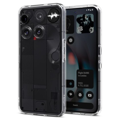 Удароустойчив кейс за Nothing Phone 3 от Spigen Ultra Hybrid - Crystal Clear