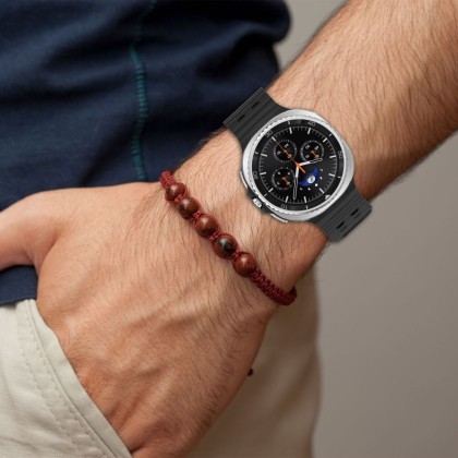 Силиконова каишка за Samsung Galaxy Watch 8 (40/44mm) / 8 Classic (46mm) от Tech-Protect IconBand Pro - Black