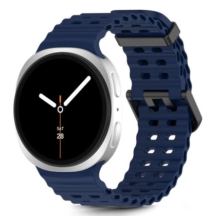 Силиконова каишка за Samsung Galaxy Watch 8 (40/44mm) / 8 Classic (46mm) от Tech-Protect IconBand Pro - Storm blue