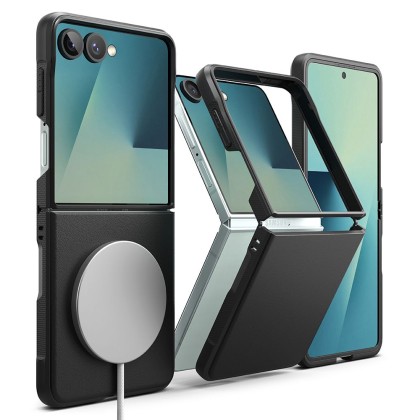 Удароустойчив кейс с MagSafe за Samsung Galaxy Z Flip 7 от Ringke Onyx Magnetic - Black
