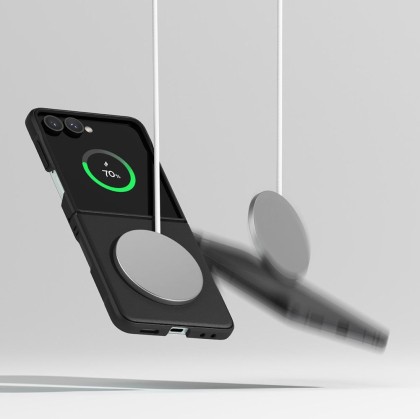 Удароустойчив кейс с MagSafe за Samsung Galaxy Z Flip 7 от Ringke Onyx Magnetic - Black
