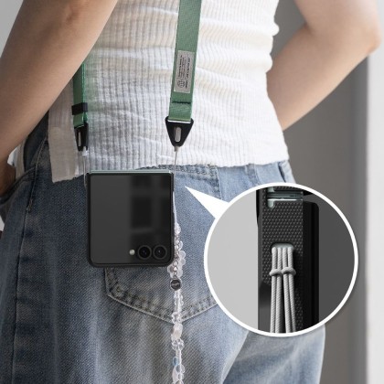 Удароустойчив кейс с MagSafe за Samsung Galaxy Z Flip 7 от Ringke Onyx Magnetic - Black
