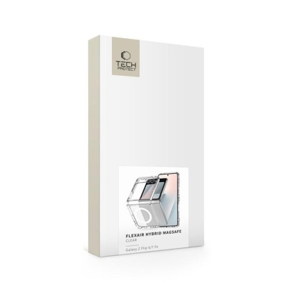 Хибриден кейс с MagSafe за Samsung Galaxy Z Flip 6 / 7 FE от Tech-Protect Flexair Hybrid - Clear