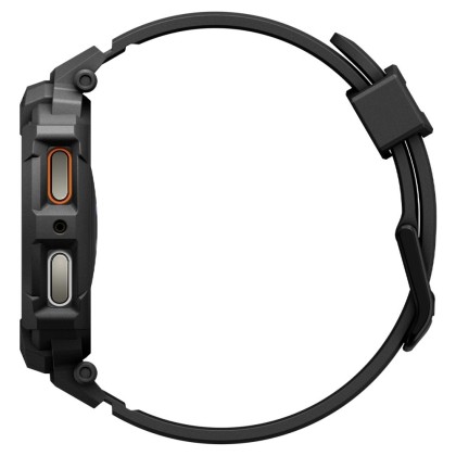 Удароустойчив кейс с каишка за Samsung Galaxy Watch 8 (40mm) от Spigen Rugged Armor Pro - Matte Black