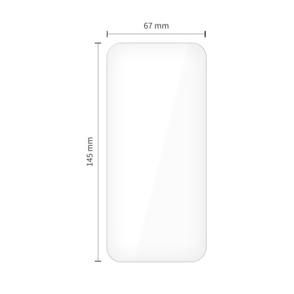 2 x Стъклен протектор за дисплей на iPhone 16 Pro / 17 / 17 Pro / 18 Pro от Tech-Protect Glass Fit+ - Clear