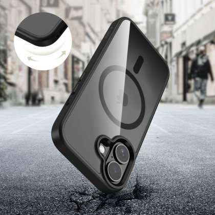 TECH-PROTECT MAGMAT MAGSAFE IPHONE 17 BLACK/CLEAR