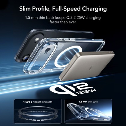 ESR CLASSIC HYBRID MAGSAFE & TEMPERED GLASS IPHONE 17 AIR CLEAR