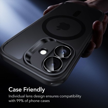OSŁONA NA APARAT ESR ARMORITE CAMERA PROTECTOR IPHONE 16 / 16 PLUS / 17 BLACK