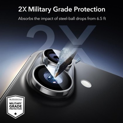 OSŁONA NA APARAT ESR ARMORITE CAMERA PROTECTOR IPHONE 16 / 16 PLUS / 17 CLEAR