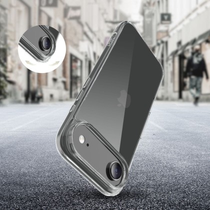Хибриден кейс за iPhone 17 Air от Tech-Protect Flexair Hybrid - Clear