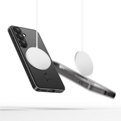 Твърд кейс с MagSafe и протектор за камерата на Samsung Galaxy A17 (4G/5G) от Tech-Protect MagFlex - Shiny Black