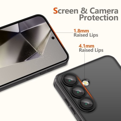 Твърд кейс с MagSafe и протектор за камерата на Samsung Galaxy A17 (4G/5G) от Tech-Protect MagFlex - Shiny Black