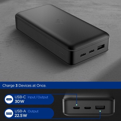 SPIGEN EA3020 POWER BANK 20000MAH 30W BLACK
