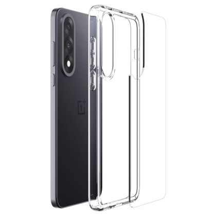 Удароустойчив кейс за OnePlus Nord 5 от Spigen Ultra Hybrid - Crystal Clear