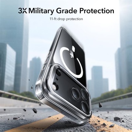 ESR CLASSIC HYBRID KICKSTAND MAGSAFE IPHONE 17 PRO MAX CLEAR