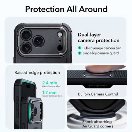 ESR CYBER KICKSTAND MAGSAFE IPHONE 17 PRO MAX BLACK