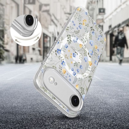 Силиконов кейс с MagSafe за iPhone 17 Air от Tech-Protect FlexAir - Spring Flowers