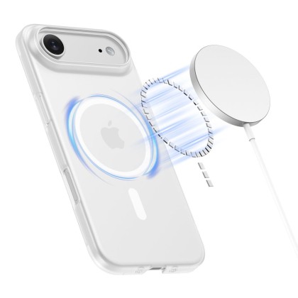 Тънък кейс с MagSafe за iPhone 17 Air от Tech-Protect MagSlim - Matte White