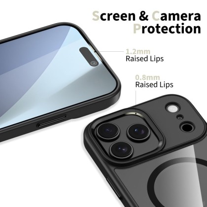 TECH-PROTECT MAGMAT MAGSAFE IPHONE 17 PRO BLACK/CLEAR