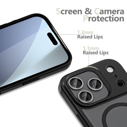 TECH-PROTECT MAGMAT XT 4-SET MAGSAFE IPHONE 17 PRO MAX MATTE BLACK