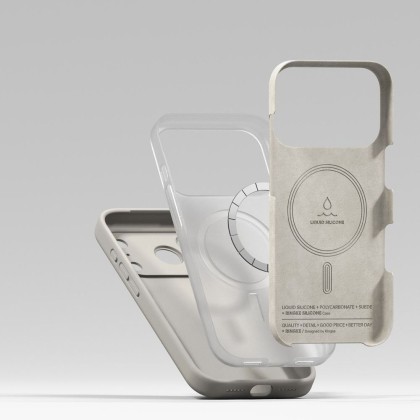 Силиконов кейс с MagSafe за iPhone 17 Pro Max от Ringke Silicone Magnetic - Stone