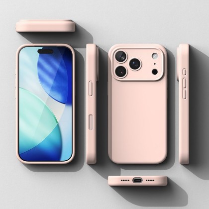 RINGKE SILICONE MAGNETIC MAGSAFE IPHONE 17 PRO MAX PINK SAND