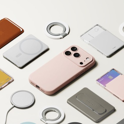 RINGKE SILICONE MAGNETIC MAGSAFE IPHONE 17 PRO MAX PINK SAND