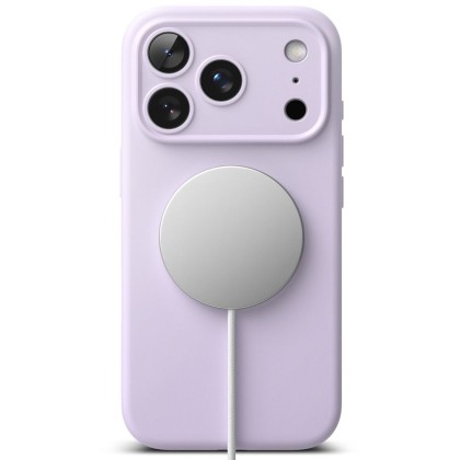 Силиконов кейс с MagSafe за iPhone 17 Pro Max от Ringke Silicone Magnetic - Light Purple