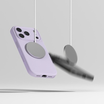 Силиконов кейс с MagSafe за iPhone 17 Pro Max от Ringke Silicone Magnetic - Light Purple
