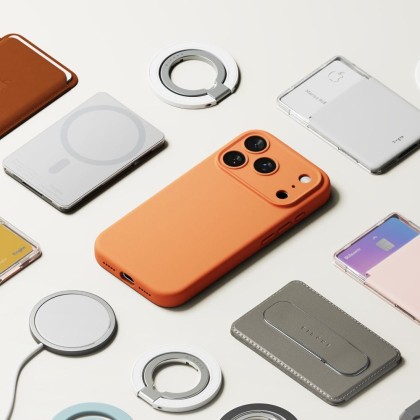 Силиконов кейс с MagSafe за iPhone 17 Pro Max от Ringke Silicone Magnetic - Tangerine