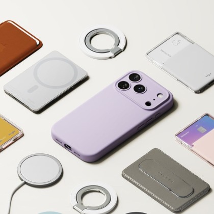 Силиконов кейс с MagSafe за iPhone 17 Pro от Ringke Silicone Magnetic - Light Purple