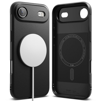 Удароустойчив кейс с MagSafe за iPhone 17 Air от Ringke Onyx Magnetic - Black