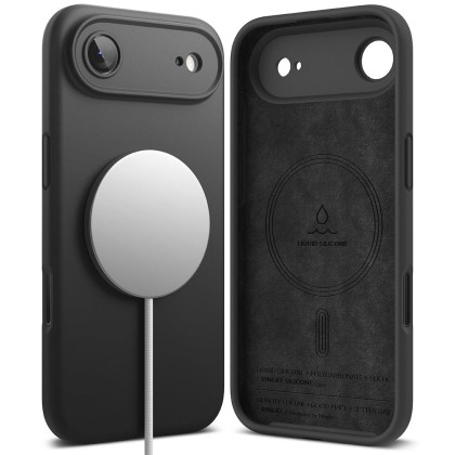 Силиконов кейс с MagSafe за iPhone 17 Air от Ringke Silicone Magnetic - Black