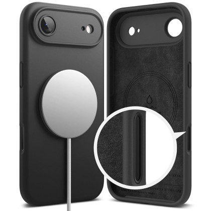 Силиконов кейс с MagSafe за iPhone 17 Air от Ringke Silicone Magnetic - Black
