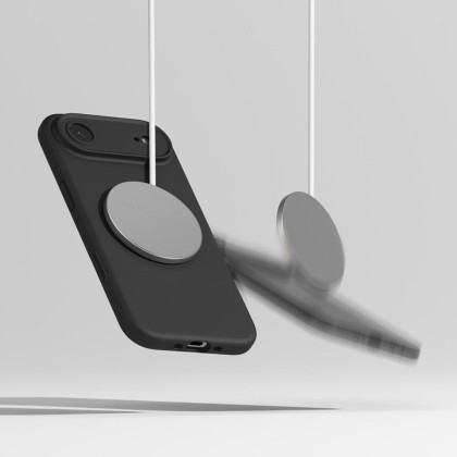 Силиконов кейс с MagSafe за iPhone 17 Air от Ringke Silicone Magnetic - Black