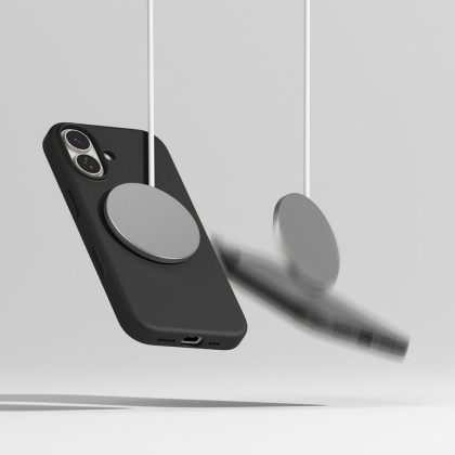 Силиконов кейс с MagSafe за iPhone 17 от Ringke Silicone Magnetic - Black